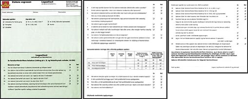  Figur 1    Attestblankett for førerkort, NA 202. Punktene 2 – 18 utgjør attestens premisser, mens punktene 19 – 25 gir…