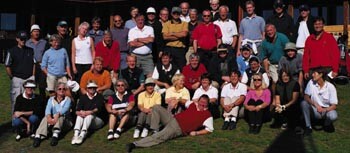 Årets laugsmesterskap i golf på Kongsberg samlet 40 deltakere. Foto R. Rekve