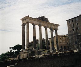  Figur 3    Saturns tempel på Forum Romanum