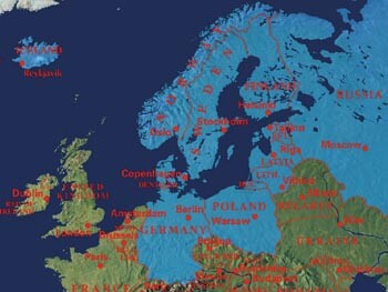 Østersjø-regionen består av de fem nordiske landene, de tre baltiske landene, Polen, Russland og Tyskland. Begge foto…