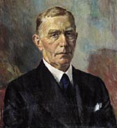 Figur 1  Olaf Scheel, malt av Hans Ødegaard 1942. Maleriet henger i auditoriet, medisinsk bygning, 3. etg, Ullevål sykehus …