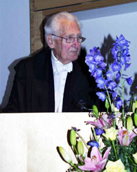 Sir Richard Doll øste av et hav av epidemiologisk viten da han var på visitt i Trondheim. Foto H.L. Leira