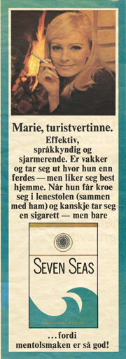 Figur 5   Røyking praktiseres av den effektive, språkmektig, sjarmerende og vakre