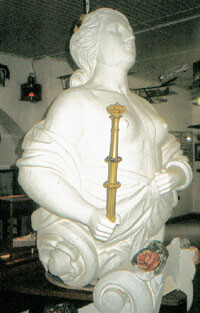 Figur  2  «Nordstjernen»s gallionsfigur. Marinemuseet Horten, med tillatelse. Foto Aksel Ongre