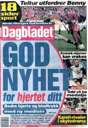 Faksimile 1. Fra Dagbladet 18.6. 2001