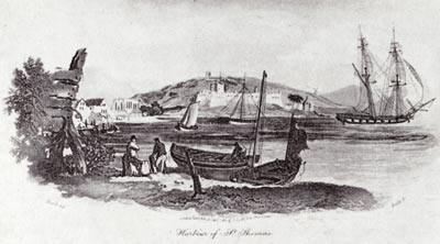 Figur 3  Havnen i St. Thomas i 1811 (8)