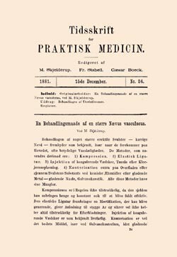 Slik s&aring; forsiden ut i &aring;rets siste utgave for snart 123 &aring;r siden, da Tidsskriftet ble publisert i sin aller f&oslash;rste &aring;rgang&hellip;