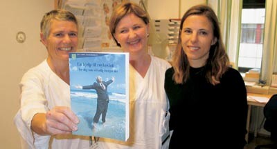 Med hjelp av harde fakta, oppmuntring og skryt fra sykepleierne Anne Kari Kjellesvik, Tone Bæck og Eva Borøy, klarte…