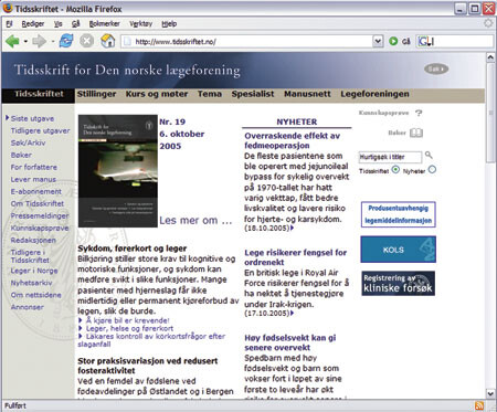 Innholdet er blitt mye større på ti år (18.10. 2005)