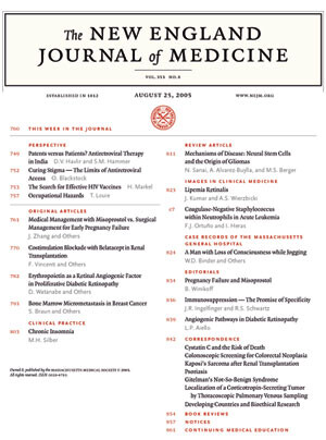 Artikkelen ble publisert 8.6. 2006 i New England Journal of Medicine (www.nejm.org), som er verdens høyest rangerte…