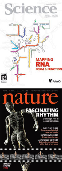 Den ene artikkelen ble 16.2. 2007 publisert i Science (www.sciencemag.org), den andre ble e-publisert i Nature (www.nature&hellip;
