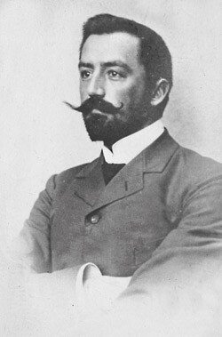 Prosektor Magnus Haaland. Bildet er tatt rundt 1910