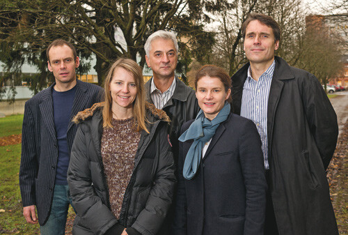 Fra venstre Thor Ueland, Annika Michelsen, Srdjan Djurovic, Ingrid Dieset og Ole A. Andreassen. Foto Øystein H. Horgmo,…