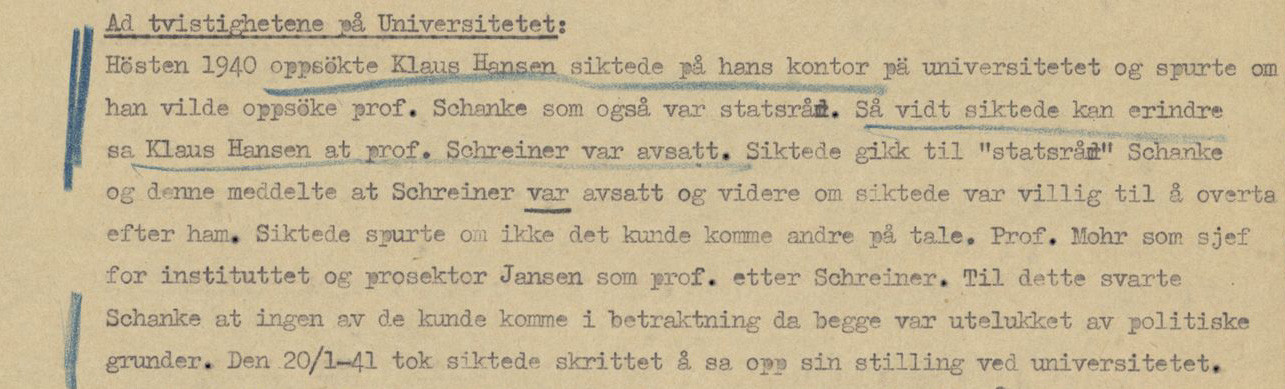 Figure 3 Excerpt from Wagner's police statement, 15 October 1945 (8, p. 164).