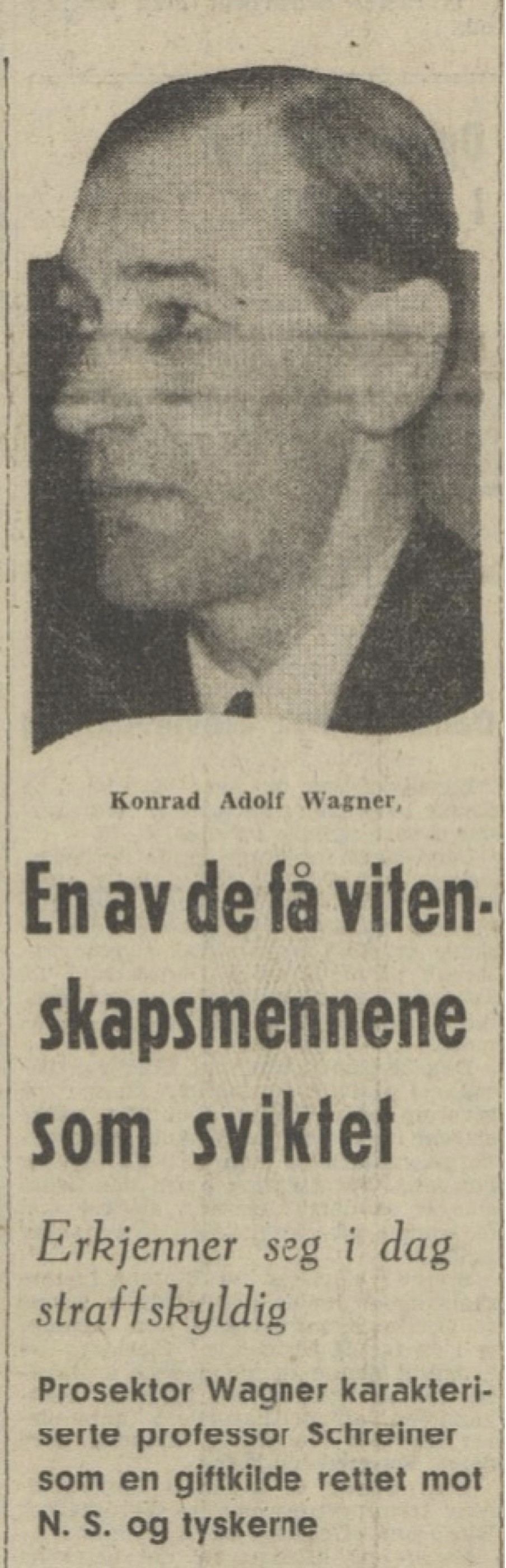 Figur 5 Faksimile fra Dagbladets førsteside 11. mars 1947 (25).