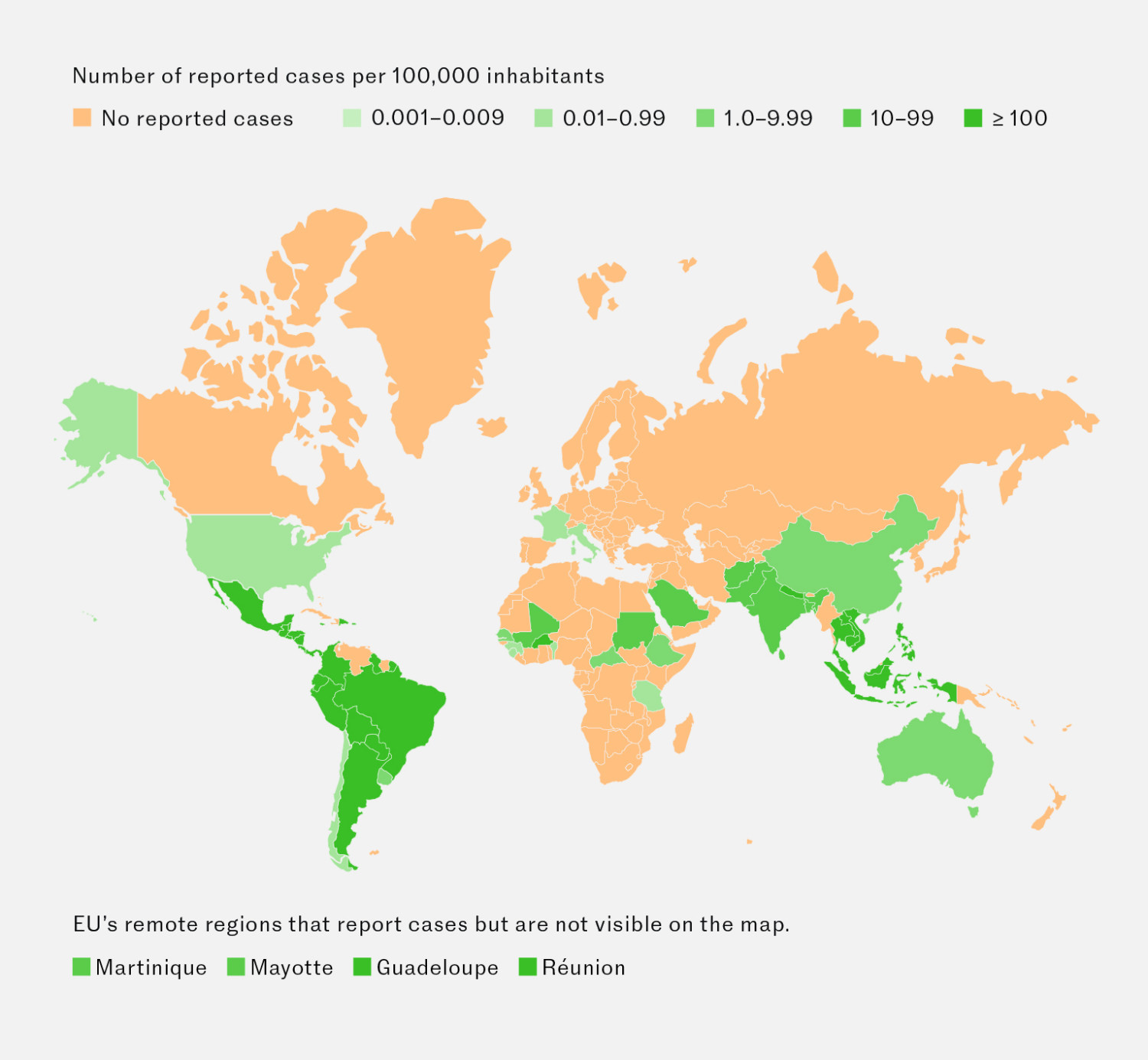 Figure 3 Incidence map of dengue fever cases in the fourth quarter 2024 (4).