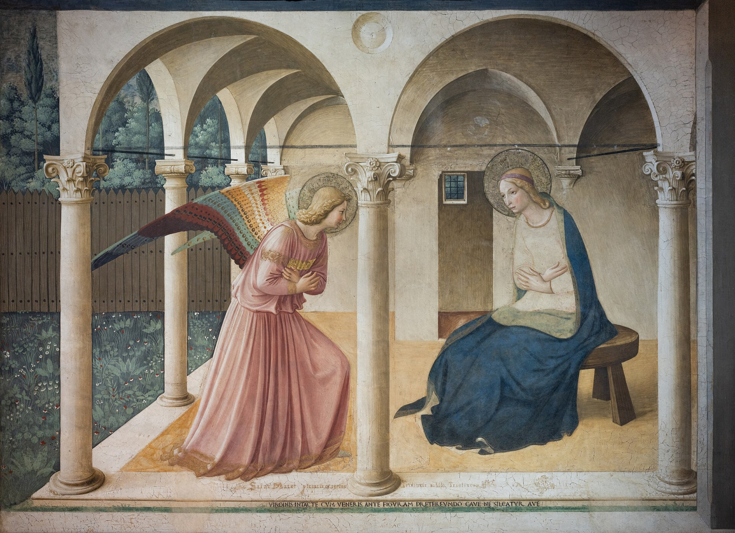 Figur 1 Bebudelsen er en tidlig renessanse-fresko malt av Fra Angelico (ca. 1395&ndash;1455) i San Marco-klosteret i Firenze&hellip;