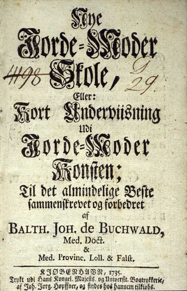 Figur 2 I den eldste l&aelig;reboken for norske jordm&oslash;dre, dansken Buchwalds (1697&ndash;1763) Nye Jorde-Moder Skole fra 1725, har&hellip;