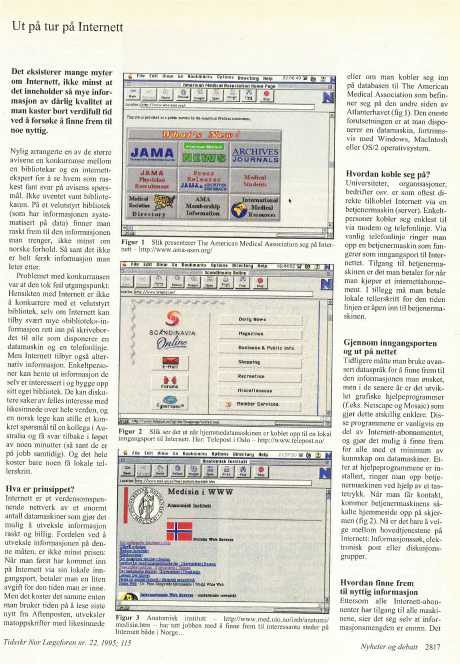 Faksimile: Stort og smått Tidsskriftet nr. 22, 1995