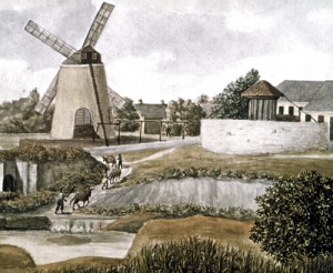 Sukkerplantasje p&aring; St. Croix. Akvarell av Peter C.F. von Scholten (1784&thinsp;&ndash;&thinsp;1854). The Granger Collection. Foto NTB Scanpix