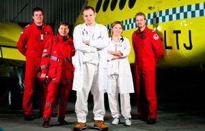 Leger og luftambulansepersonell i Finnmarkssykehuset. Foto: Frank Rune Isaksen