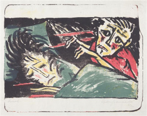 Illustrasjon: Walter Gramatté, Qual, 1920–21. Foto: Ruth and Jacob Kainen Collection / National Gallery of Art