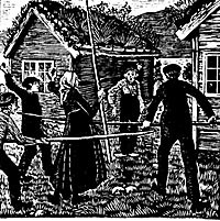  Figur 1    Nicolai Astrup: ”Og han blev jaget hjemover fra bygden med hesjestænger og stenkast” (2)