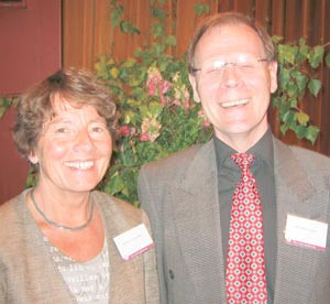 Fornøyde ordstyrere etter lange og viktige debatter, Wenche Frogn Sellæg og Bjørn Martin Aasen. Foto Lisbeth T. Kongsvik