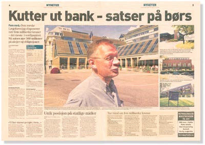 Legeforeningens økonomidirektør Olav Rabben og president Hans Kristian Bakke ble intervjuet i oppslaget som Dagens…