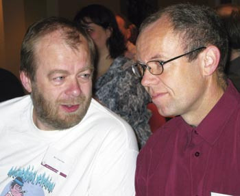 Ørn Terje Foss (Namf) og Ola Jøsendal (LSA) representerer fortsatt to yrkesforeninger. Foto Lise B. Johannessen