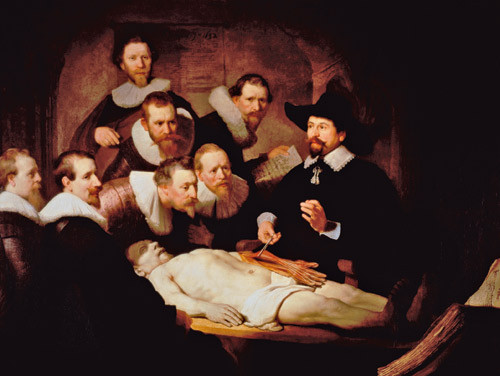 Figure 1  Dr Nicolaes Tulp’s anatomy lesson (1632): Rembrandt’s first group portrait of the surgeons’ guild in Amsterdam or,…