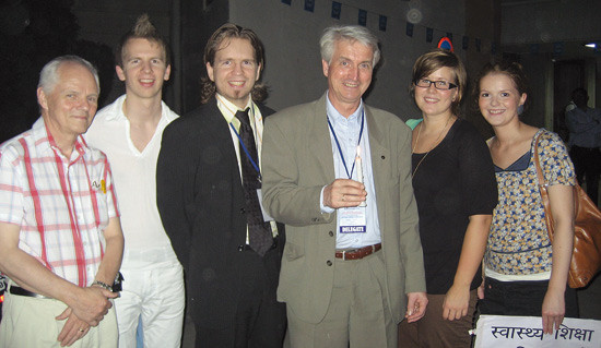 Deler av den norske delegasjonen. F.v. Jon Reitan, Sindre Svedal, Augstein Svedal, Bjørn Hilt, Guro K. Bårnes og Ida Marie…