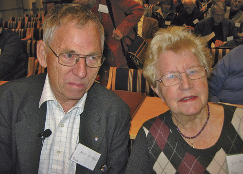 Rolf Schøyen og Julie Skjæraasen, henholdsvis nestleder og leder i Eldre lægers forening, er tilfreds med sentralstyrets…