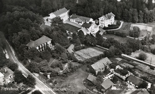 Grefsen sanatorium. Postkort fra J.H. Küenholdt, 1920-årene/Oslo Museum
