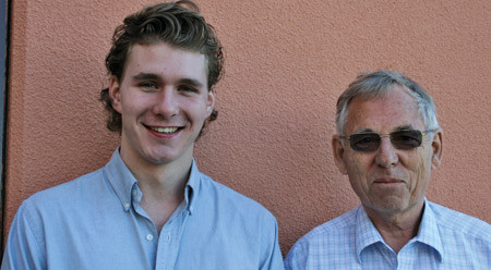Ole-Christian Normann og Rolf Schøyen var yngste og eldste delegat. Foto Lise B. Johannessen