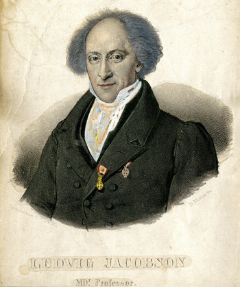 Figure 2 Ludvig Levin Jacobson (1783 – 1843), famous Danish doctor and anatomist. Photo: Medical Museion, Copenhagen