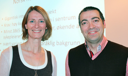 Christina Drewes og Shahram Shaygani er begge støtteleger med erfaring som utenlandske leger i Norge. Foto Lise B…
