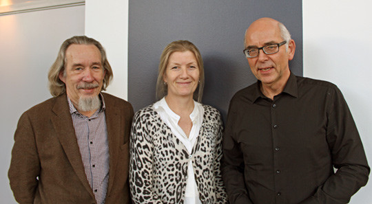 Rune Strøm (NFRAM) (t.v.), Helle Schøyen (NPF) og Per Johan Askim (NFA) har koordinert arbeidet i de to gruppene. Foto Stein…