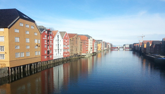 Nidelven sett fra Bybroen. Foto Stein Runar Østigaard