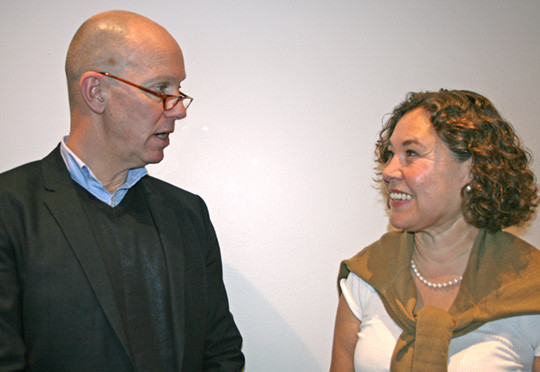 Jan Fredrik Andresen og Kristine Holk diskuterte ulik praksis i reaksjoner på rusbruk blant helsepersonell. Foto Lise B…