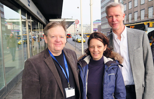 Bjørn Knudsen, Tonje Strømdal og Morten Finckenhagen på kurs for statstillitsvalgte i København. Foto: Stein Runar Østigaard