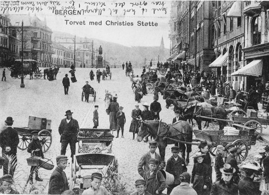 After remaining almost static in the first half of the 1800s, the population of Bergen grew rapidly, especially from the…