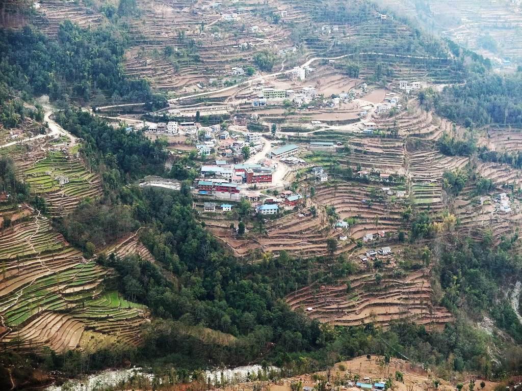 Figure 1 Okhaldhunga Community Hospital is situated on the side of the valley with terrace cultivation all around…