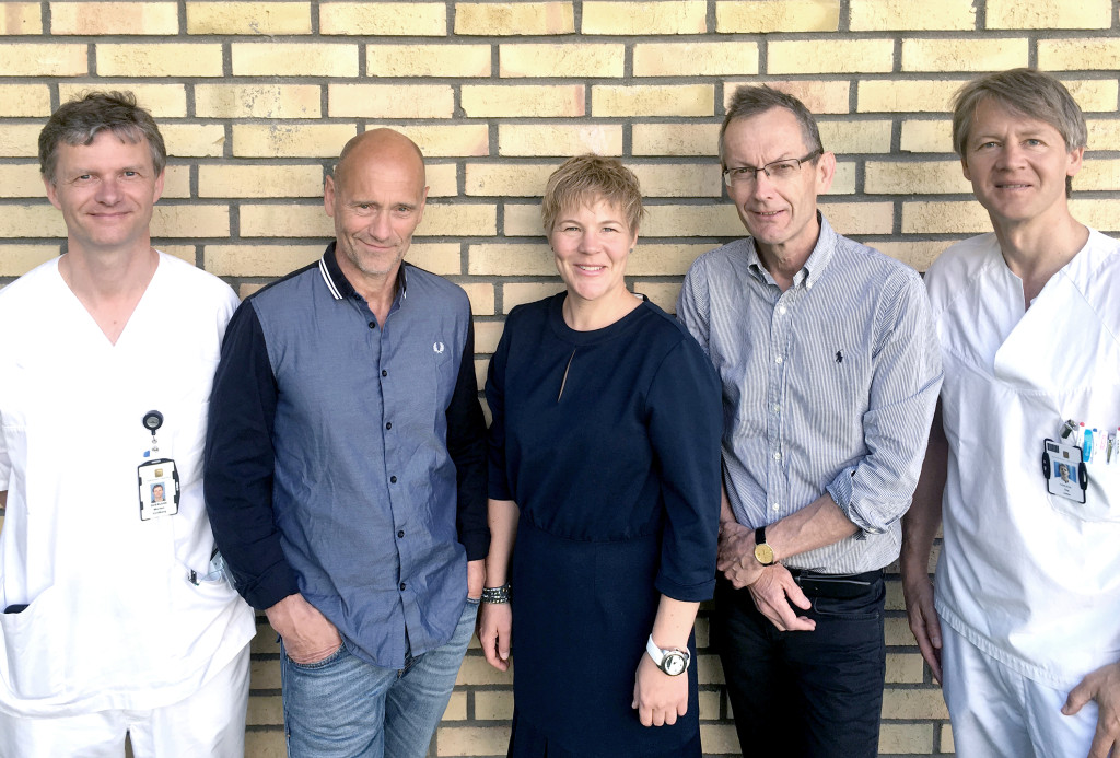 Forfattergruppen (fra venstre): Morten Lindberg, Rune Sandbu, Gunn Signe Jakobsen, Jøran Hjelmesæth og Dag Hofsø. Ikke til…