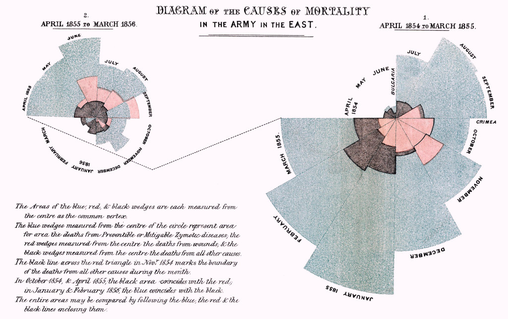 Figure 1 Florence Nightingale changed the British healthcare system by using numbers to tell stories about the many…