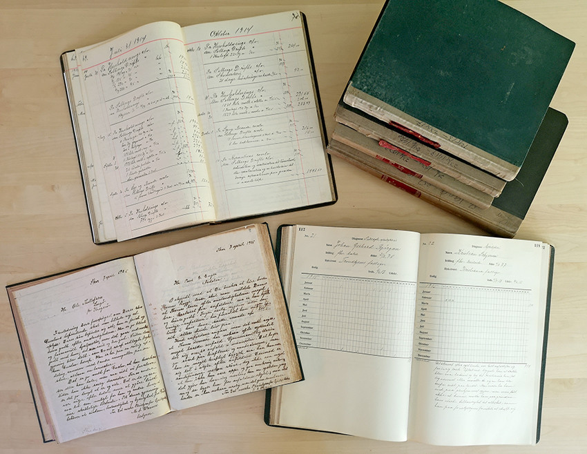 Figure 1 Books found in the basement of the National Centre for Epilepsy that have given an insight into life at the…