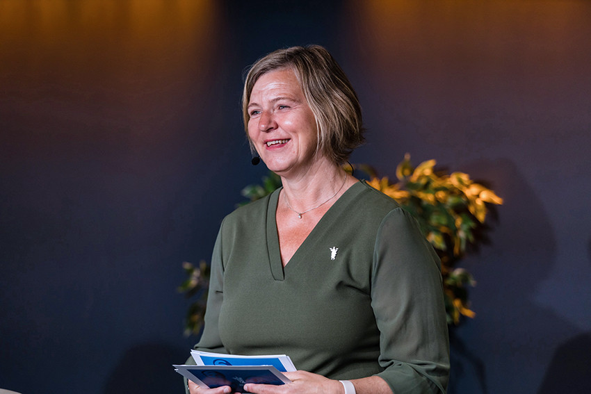 I TOPPSJIKTET: Legeforeningens president, Anne-Karin Rime. Foto: Legeforeningen/Thomas B. Eckhoff.