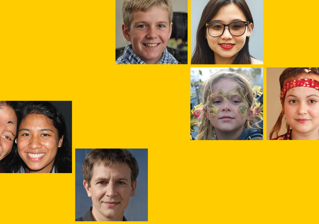 Randomly selected faces generated by artificial intelligence via the website thispersondoesnotexist.com. None of the faces…