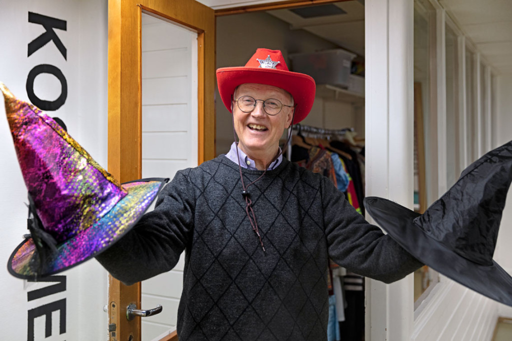 David kler seg gjerne ut sammen med ungene på Frambu. Foto: Christian Tunge