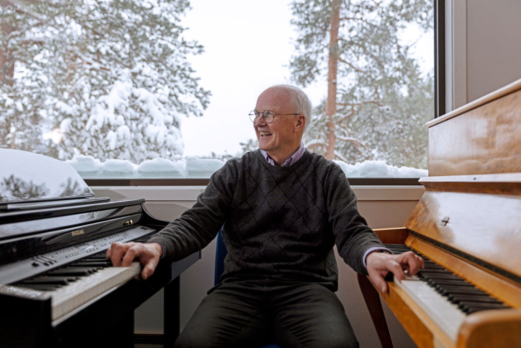 På musikkrommet er det mange tangenter å spille på. Foto: Christian Tunge